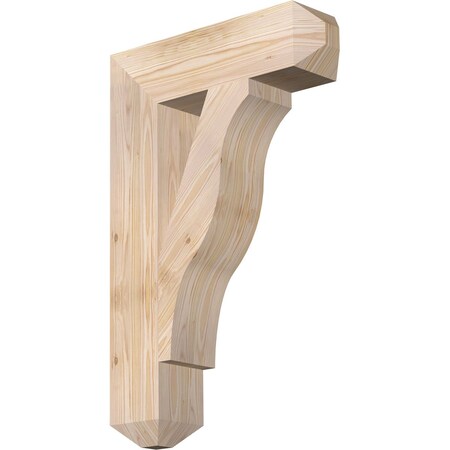 Ekena Millwork Funston Craftsman Smooth Bracket, Douglas Fir, 5 1/2"W x 22"D x 34"H BKT06X22X34FST04SDF